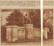874062 Afbeelding van het monument prof. F.C. Donders op het Janskerkhof te Utrecht.